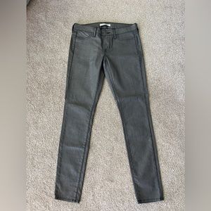 Rich & Skinny wax Jeans. Silver Grey